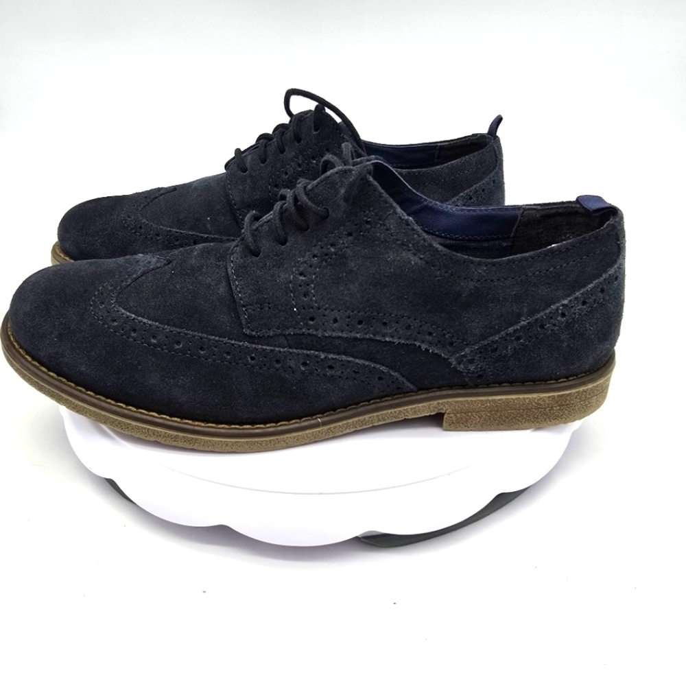 Joseph Abboud Shoes Men 10 Robert II Oxford Blue Dress